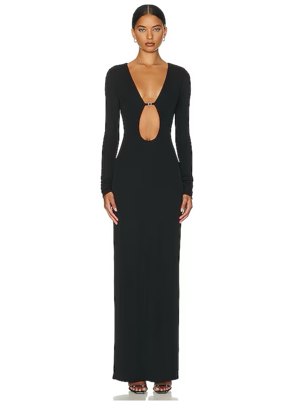 Helsa Matte Jersey Cutout Dress Size XXS